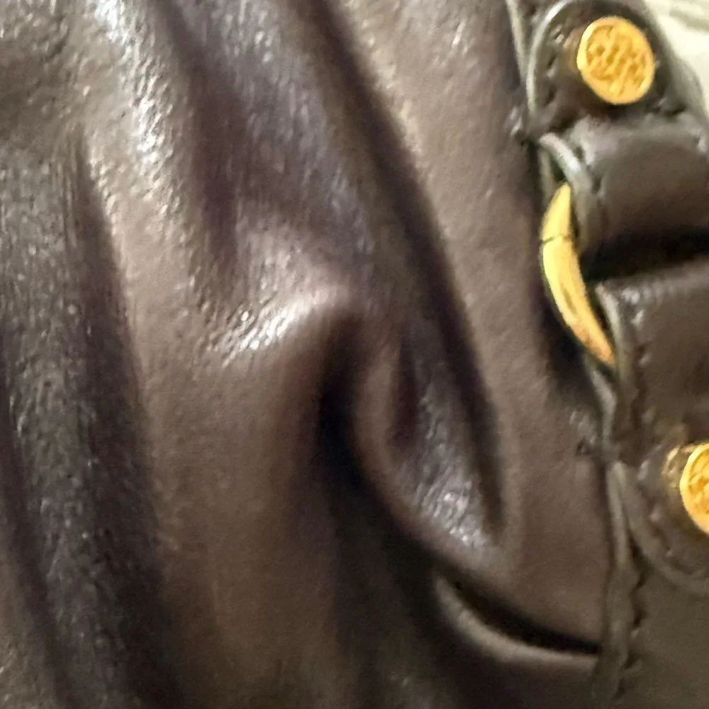 Antonio Milani Brown Pebbled Leather Slouchy Hobo Bag
